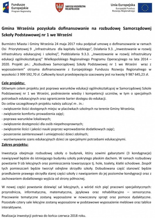 projekt unijny